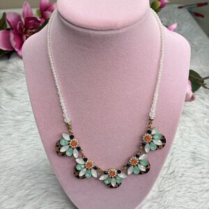 Plunder Design Trend Jewelry September Leopard Print Crystal Beaded Necklace